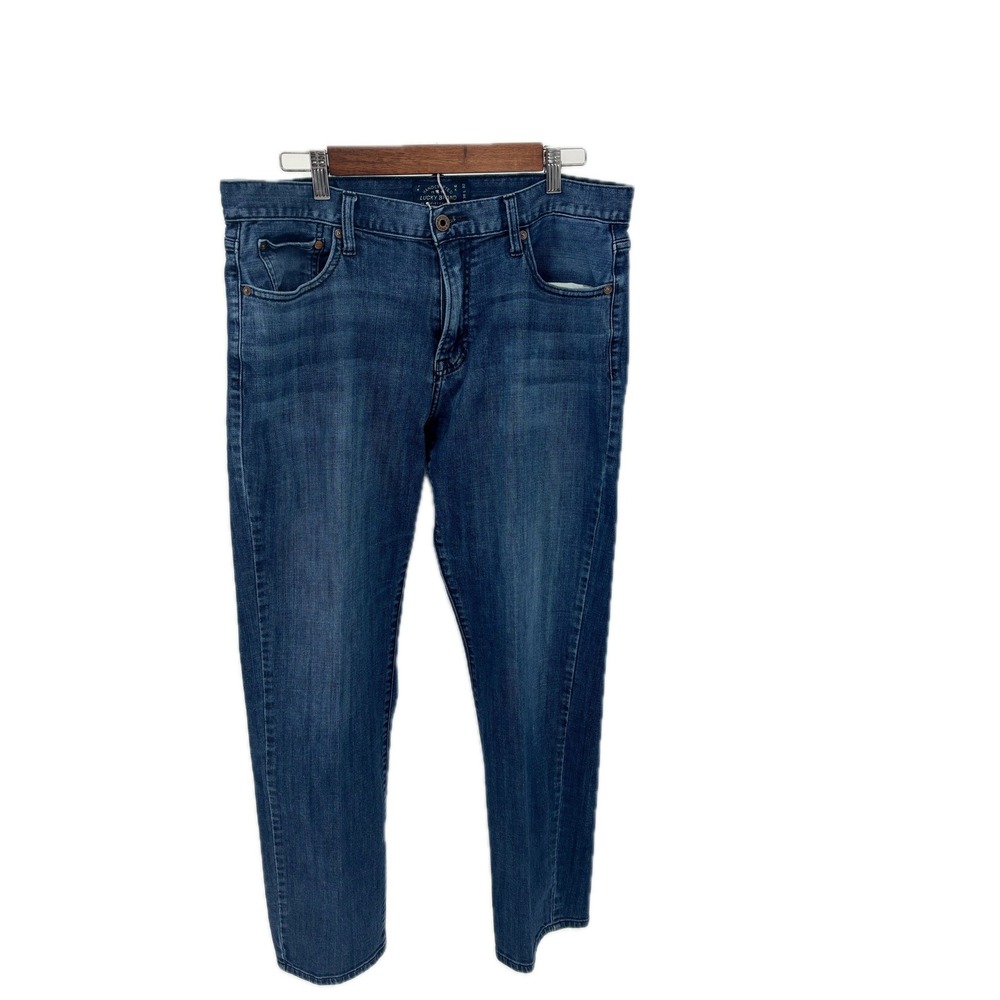 Lucky Brand Mens Jeans 221 Original Straight 36x32 Blue Denim Excellent
